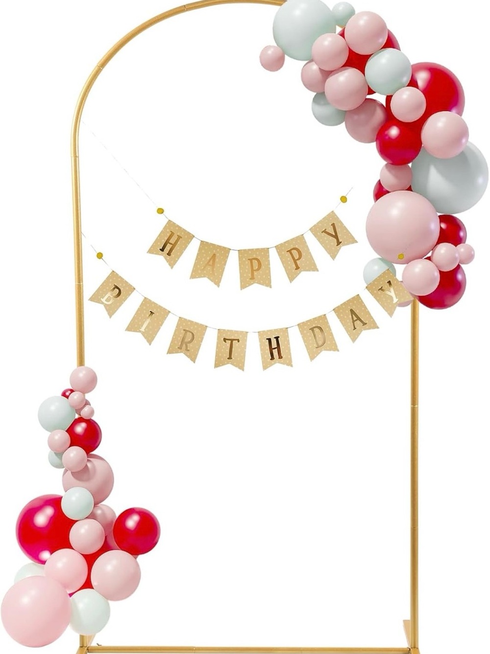 Wedding/birthday/celebration Balloon, floral, Garland Arch  - gold 7 ft